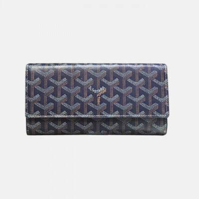 Goyard 2019 Mm / Wm PVC Wallet - 고야드 2019 남여공용 PVC 장지갑 GYW0070,네이비