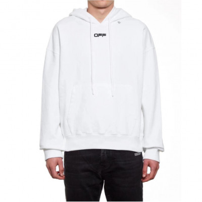 [오프화이트]Off-white 2019 Mm/Wm Logo Cotton Oversize HoodT - 오프화이트 2019 남자 로고 코튼 오버사이즈 후드티 Off0284x.Size(xs - l).화이트