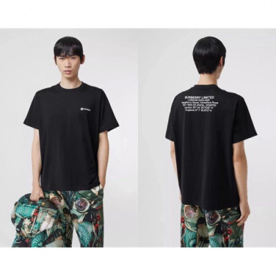 [버버리]Burberry 2019 Mens Logo Cotton Short Sleeved Tshirts - 버버리 2019 남성 로고 코튼 반팔티 Bur01735x.Size(s - xl).블랙