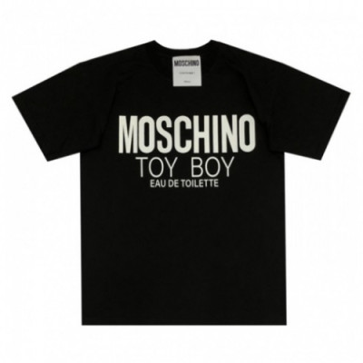 [모스키노]Moschino 2019 Mm/Wm Logo Cotton Short Sleeved Tshirt - 모스키노 2019 남자 로고 코튼 반팔티 Mos0053x.Size(s - xl).블랙