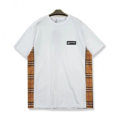 [버버리]Burberry 2019 Mm/Wm Logo Cotton Short Sleeved Tshirts - 버버리 2019 남자 로고 코튼 반팔티 Bur01740x.Size(xs - l).화이트