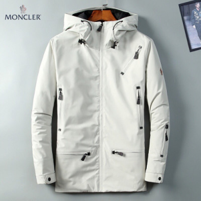 [몽클레어]Moncler 2019 Mens Patch Logo Goose Down Casual Jackets - 몽클레어 2019 남성 패치 로고 구스다운 캐쥬얼 자켓 Moc01282x.Size(m - 3xl).화이트