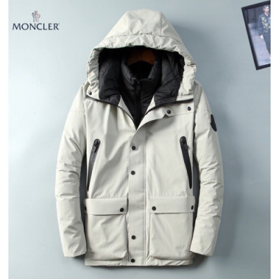 [몽클레어]Moncler 2019 Mens Patch Logo Goose Down Casual Jackets - 몽클레어 2019 남성 패치 로고 구스다운 캐쥬얼 자켓 Moc01283x.Size(m - 3xl).화이트