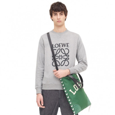 [로에베]Loewe 2019 Mens Logo Crew-neck Cotton Man-to-man - 로에베 2019 남성 로고 크루넥 코튼 맨투맨 Loe0129x.Size(s - xl).그레이