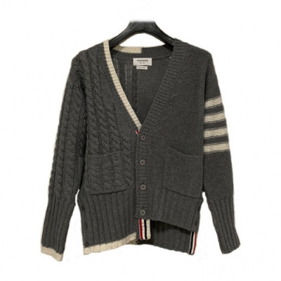 Thom Browne 2019  Mens Classic V-neck Knit Cardigan - 톰브라운 2019 남성 클래식 브이넥 니트 가디건 Thom0459x.Size(s - 2xl).그레이