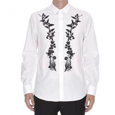 Alexander McQueen 2019 Mens Business Cotton Tshirts - 알렉산더 맥퀸 2019  남성 비지니스 코튼 셔츠 Ale0078x.Size(m - 3xl).2컬러(블랙/화이트)