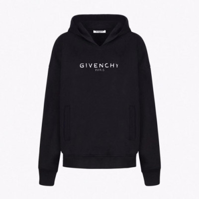 [지방시]Givenchy 2019 Mm/Wm Logo Casual Cotton HoodT - 지방시 2019 남자 로고 캐쥬얼 코튼 후드티 Giv0277x.Size(xs - xl).블랙