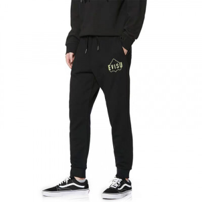 Evisu Mens Embroidery Evisukuro Casual Training Pants - 에비수 2019 남성 자수 갈매기 캐쥬얼 트레이닝 팬츠 Evi25x