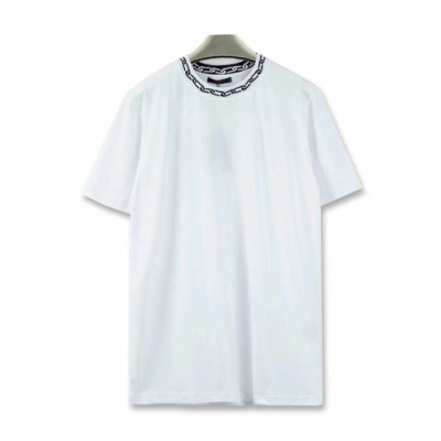 [루이비통]Louis vuitton 2019 Mens Crew-neck Cotton Short Sleeved Tshirts - 루이비통 2019 남성 크루넥 고튼 반팔티 Lou01498x.Size(xs - l).화이트