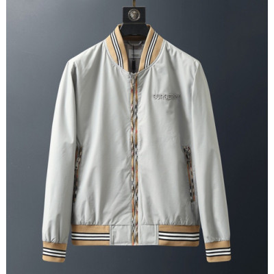 [버버리]Burberry 2019 Mens Casual Windproof Jacket - 버버리 2019 남성 캐쥬얼 방풍 자켓 Bur01781x.Size(m - 2xl).그레이