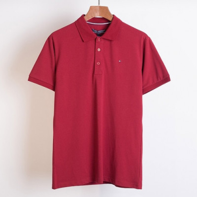 Tommy  2019 Mens Logo Cotton Polo Short Sleeved Tshirts - 토미 2019 남성 로고 코튼 폴로 반팔티 Tomy0018x.Size(m - 3xl).2컬러(블랙/레드)