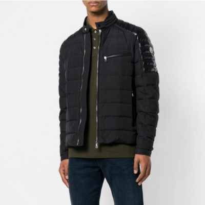 [몽클레어]Moncler 2019 Mens Patch Logo Modern Goose Down Padding - 몽클레어 2019 남성 패치 로고 모던 구스다운 패딩 Moc01304x.Size(s - 3xl).블랙