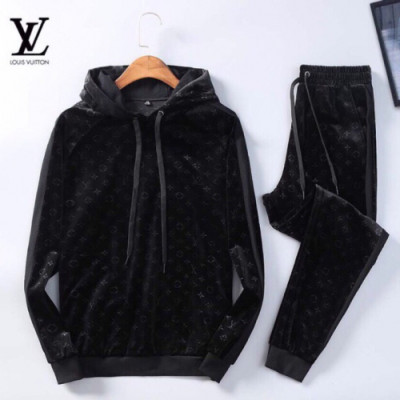 [루이비통]Louis vuitton 2019 Mens Casual Logo Training Clothes&Pants - 루이비통 2019 남성 캐쥬얼 로고 트레이닝복&팬츠 Lou01519x.Size(m - 3xl).블랙