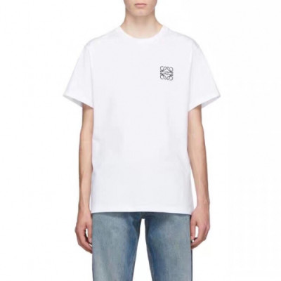 [로에베]Loewe 2020 Mm/Wm Logo Cotton Short Sleeved Tshirts - 로에베 2020 남자 로고 코튼 반팔티 loe0143x.Size(s - 2xl).화이트