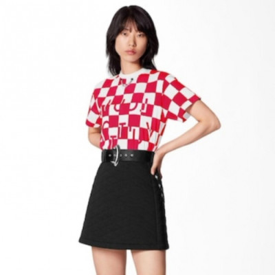 [루이비통]Louis vuitton 2019 Womens Crew-neck Short Sleeved Tshirts - 루이비통 2019 여성 크루넥 모던 반팔티 Lou01524x.Size(s - l).레드