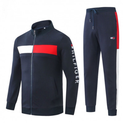 [토미]Tommy 2020 Mens Logo Silket Training Clothes&Pants - 토미 2020 남성 로고 실켓 트레이닝복&팬츠 Tom0022x.Size(m - 3xl).네이비