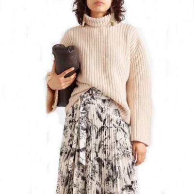 Loewe 2020 Womens Trendy Turtle-neck Wool Sweater - 로에베 2020 여성 트렌디 터틀넥 울 스웨터 Loe0145x.Size(s - l).아이보리