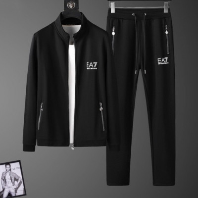 [알마니]Emporio Armani 2019 Mens Cotton Training Clothes&Pants - 알마니 2019 남성 코튼 트레이닝복&팬츠 Arm0539x.Size(m - 4xl).블랙