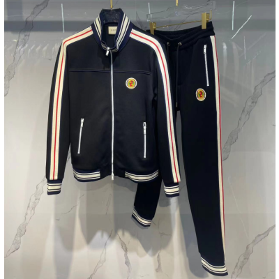 [구찌]Gucci 2023 Mens Logo Casual Cotton Clothes&Pants - 구찌 2023 남성 로고 캐쥬얼 코튼 트레이닝복&팬츠 Guc01964x.Size(m - 3xl).블랙