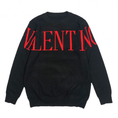 [발렌티노]Valentino 2020 Mm/Wm Big Logo Crew-neck Sweaters - 발렌티노 2020 남자 빅로고 크루넥 스웨터 Val0306x.Size (m - 2xl).블랙