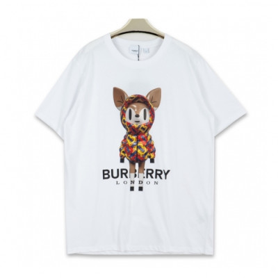 [버버리]Burberry 2020 Mm/Wm Logo Cotton Short Sleeved Tshirts - 버버리 2020 남자 로고 코튼 반팔티 Bur01916x.Size(s - l).화이트