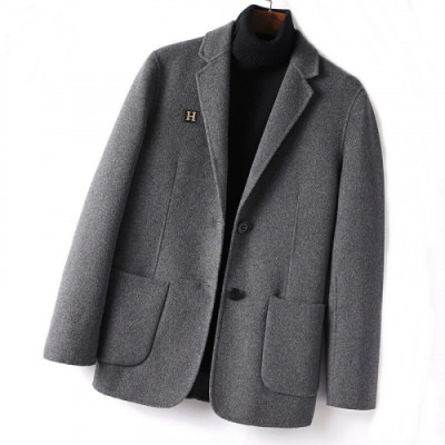 [매장판]Hermes 2020 Mens Business Cashmere Suit Jackets - 에르메스 2020 남성 비지니스 캐시미어 슈트 자켓 Her0357x.Size(m - 3xl).그레이