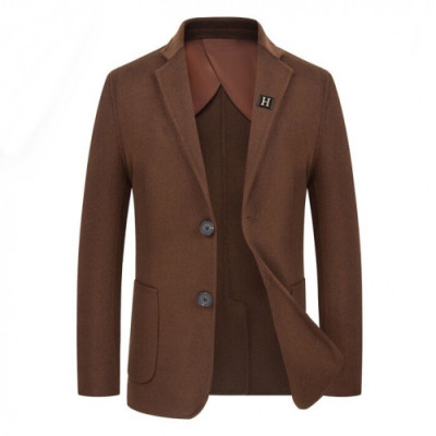 [매장판]Hermes 2020 Mens Business Cashmere Suit Jackets - 에르메스 2020 남성 비지니스 캐시미어 슈트 자켓 Her0363x.Size(m - 3xl).브라운