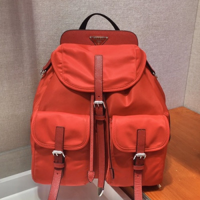 Prada 2019 Ladies Nylon Back Pack,32CM - 프라다 2019 나일론 여성용 백팩 1BZ063-1,32CM,레드