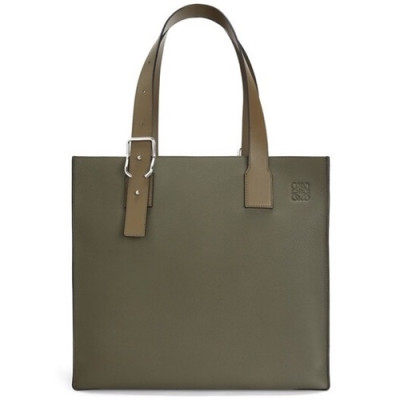 Loewe 2019 Leather Mens Tote Bag ,36CM - 로에베 2019 남성용 레더 토트백,LOEB0390, 36CM, 카키