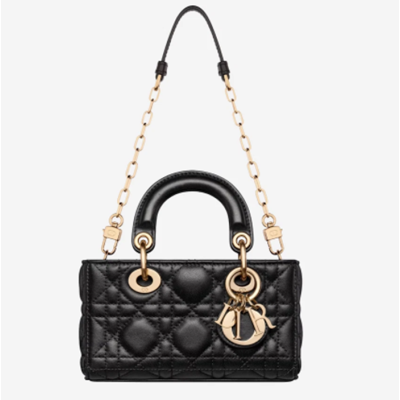 디올 여성 블랙 디조이 백 - Dior Womens Black D-Joy Bag - dib0431x