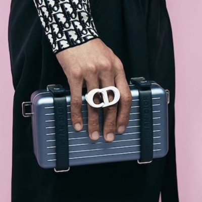 Dior & Rimowa 2019 Shoulder Bag,20CM - 디올 & 리모와 2019 여성용 숄더백  DIOB0495,20CM,블루