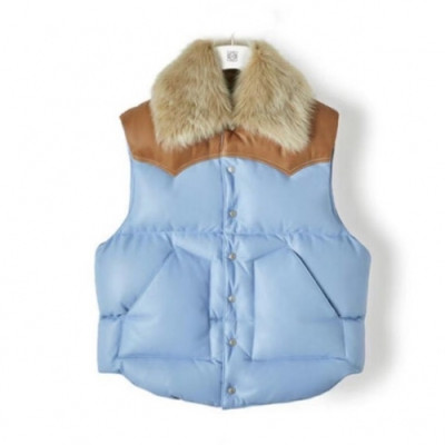 [로에베]Loewe 2020 Mens Goose Down Leather Padding Vest  - 로에베 2020 남성 구스 다운 가죽 패딩 자켓 Loe0147x.Size(s - xl).블루