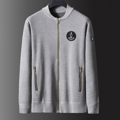 [몽클레어]Moncler 2020 Mens Retro Logo Zip-up Wool Sweaters - 몽클레어 2020 남성 레트로 로고 집업 울 스웨터 Moc01370x.Size(m - 3xl).2컬러(그레이/버건디)