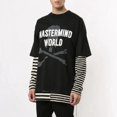 [마스터마인드]Mastermind Japan 2020 Mens Logo Cotton Short Sleeved Tshirts - 마스터마인드 2020 남성 로고 코튼 반팔티 Mas0063x.Size(s - l).블랙