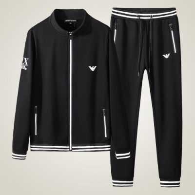 [알마니]Emporio Armani 2019 Mens Cotton Training Clothes&Pants - 알마니 2019 남성 코튼 트레이닝복&팬츠 Arm0577x.Size(m - 4xl).블랙