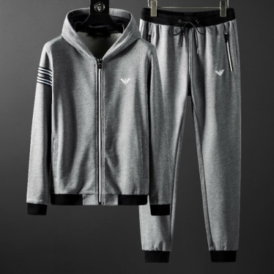 [알마니]Emporio Armani 2020 Mens Cotton Training Clothes&Pants - 알마니 2020 남성 코튼 트레이닝복&팬츠 Arm0582x.Size(m - 4xl).그레이