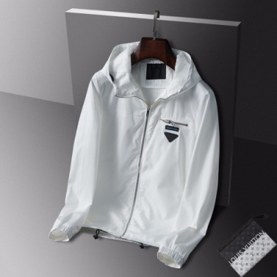 [프라다]Prada 2020 Mens Logo Casual Jackets - 프라다 2020 남성 로고 캐쥬얼 자켓 Pra0939x.Size(m - 3xl).화이트