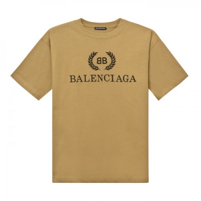 [발렌시아가]Balenciaga 2020 Mm/Wm Logo Cotton Short Sleeved Tshirts - 발렌시아가 2020 남자 로고 코튼 반팔티 Bal0470x.Size(xs - l).카키