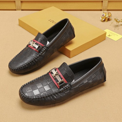 Louis vuitton 2019 Mens Leather Loafer  - 루이비통 2019 남성용 레더 로퍼 LOUS0491,Size(240 - 270).블랙