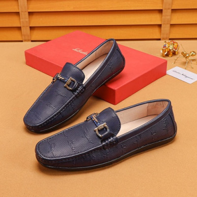 Ferragamo 2019 Mens Leather Loafer - 페라가모 2019 남성용 레더 로퍼 FGMS0130,Size(240 - 270).블루