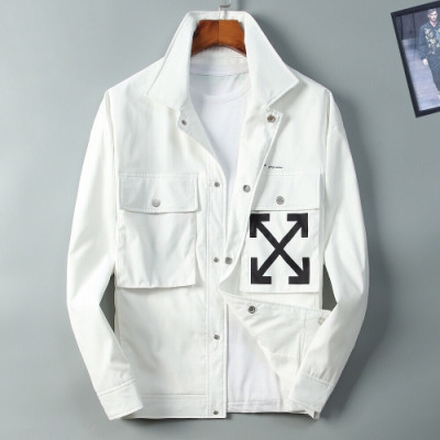 [오프화이트]Off-white 2020 Mens Logo Casual Jackets - 오프화이트 2020 남성 로고 캐쥬얼 자켓 Off0332x.Size(m - 3xl).화이트