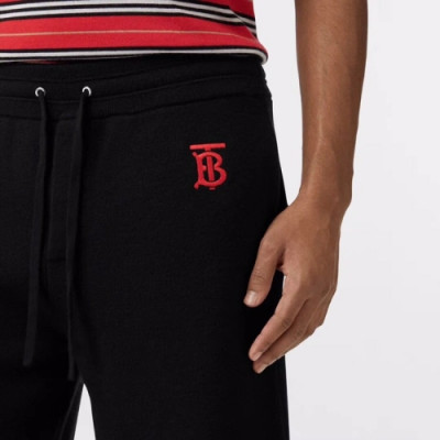 [버버리]Burberry 2020 Mens Logo Casual Training Half Pants - 버버리 2020 남성 로고 캐쥬얼 트레이닝 반바지 Bur02039x.Size(s - 2xl).블랙