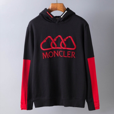 [몽클레어]Moncler 2020 Mens Logo Casual Cotton HoodT - 몽클레어 2020 남성 로고 캐쥬얼 코튼 후디 Moc01416x.Size(s - xl).블랙