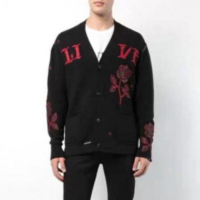 Amiri Mens V-neck Cardigan - 아미리 남성 브이넥 가디건 - ami76x