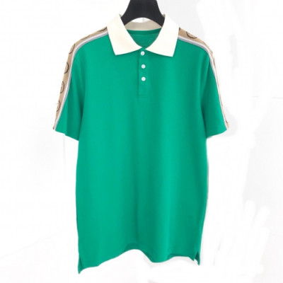 [매장판]Gucci 2020 Mens Logo Cotton Polo Short Sleeved Tshirts - 구찌 2020 남성 로고 폴로 코튼 반팔티 Guc02087x.Size(s - 2xl).그린