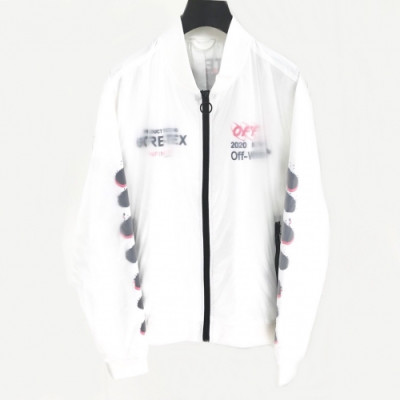 [오프화이트]Off-white 2020 Mens Logo Casual Windproof Jackets - 오프화이트 2020 남성 로고 캐쥬얼 방풍 자켓 Off0345x.Size(m - 3xl).화이트