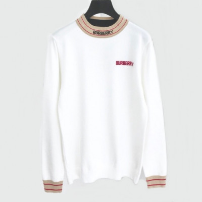 [버버리]Burberry 2020 Mm/Wm Retro Logo Crew-neck Wool Sweater - 버버리 2020 남자 레트로 로고 크루넥 울 스웨터 Bur02064x.Size(m - 2xl).화이트