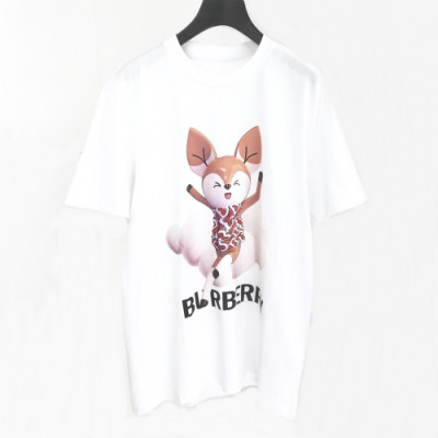 [버버리]Burberry 2020 Mm/Wm Logo Cotton Short Sleeved Tshirts - 버버리 2020 남자 로고 코튼 반팔티 Bur02068x.Size(s - 2xl).화이트