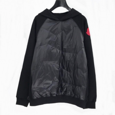 [몽클레어]Moncler 2020 Mens Logo Casual Down Hoodie - 몽클레어 2020 남성 로고 캐쥬얼 다운 후디 Moc01431x.Size(s - xl).블랙