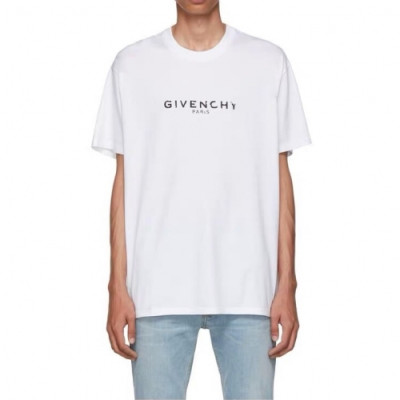 [지방시]Givenchy 2020 Mm/Wm Logo Cotton Short Sleeved Tshirts - 지방시 2020 남자 로고 코튼 반팔티 Giv0297x.Size(xs - l).화이트